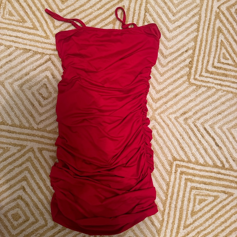 Mini Red spaghetti strap dress!!